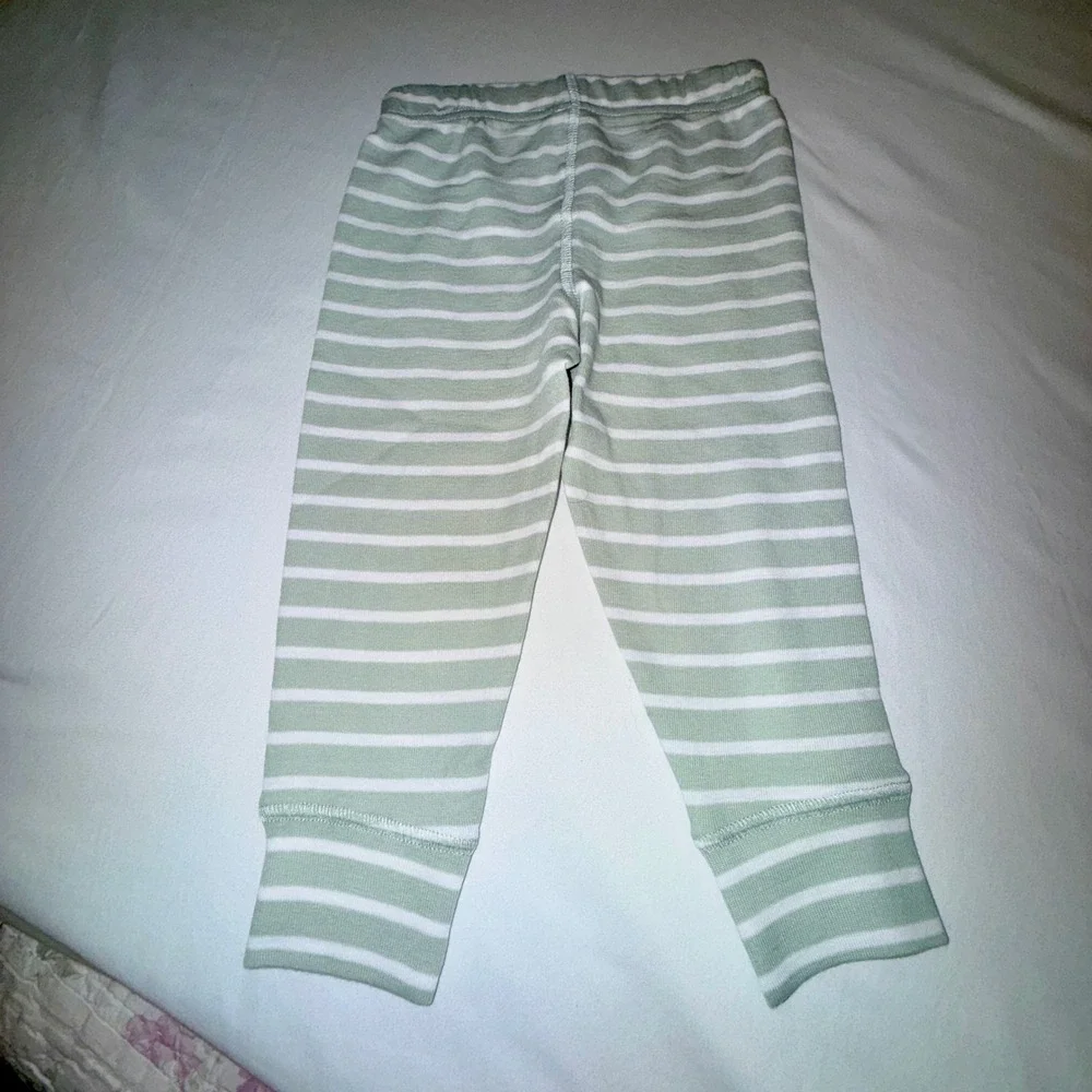 Carter's Child of Mine 3pc Outfit‎ Set 12M Green White NEW Stripes Duck Print